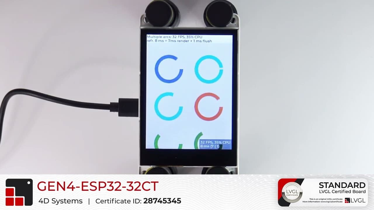 4D Systems gen4-ESP32-32CT LVGL 演示